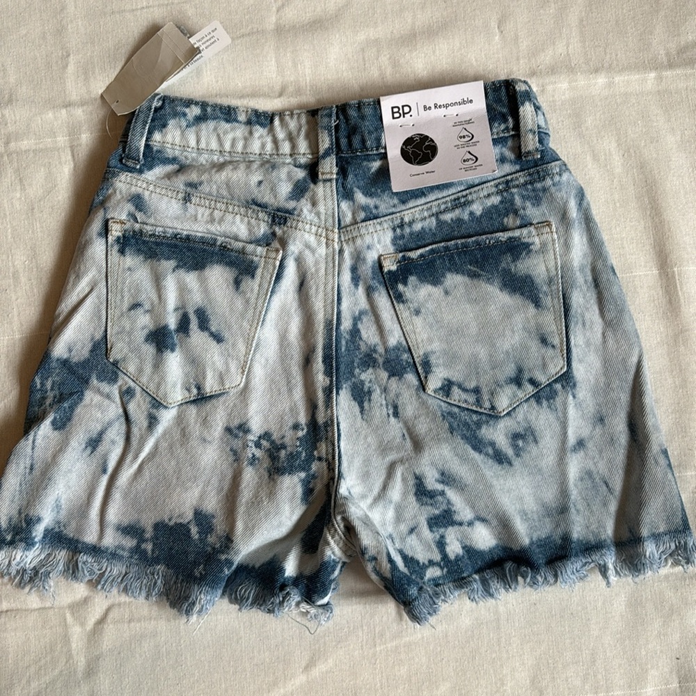 BP. Bleached Ripped Denim Short - Picture 2 of 2